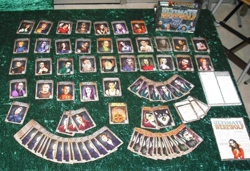 Ultimate Werewolf Ultimate Edition box and cards on display