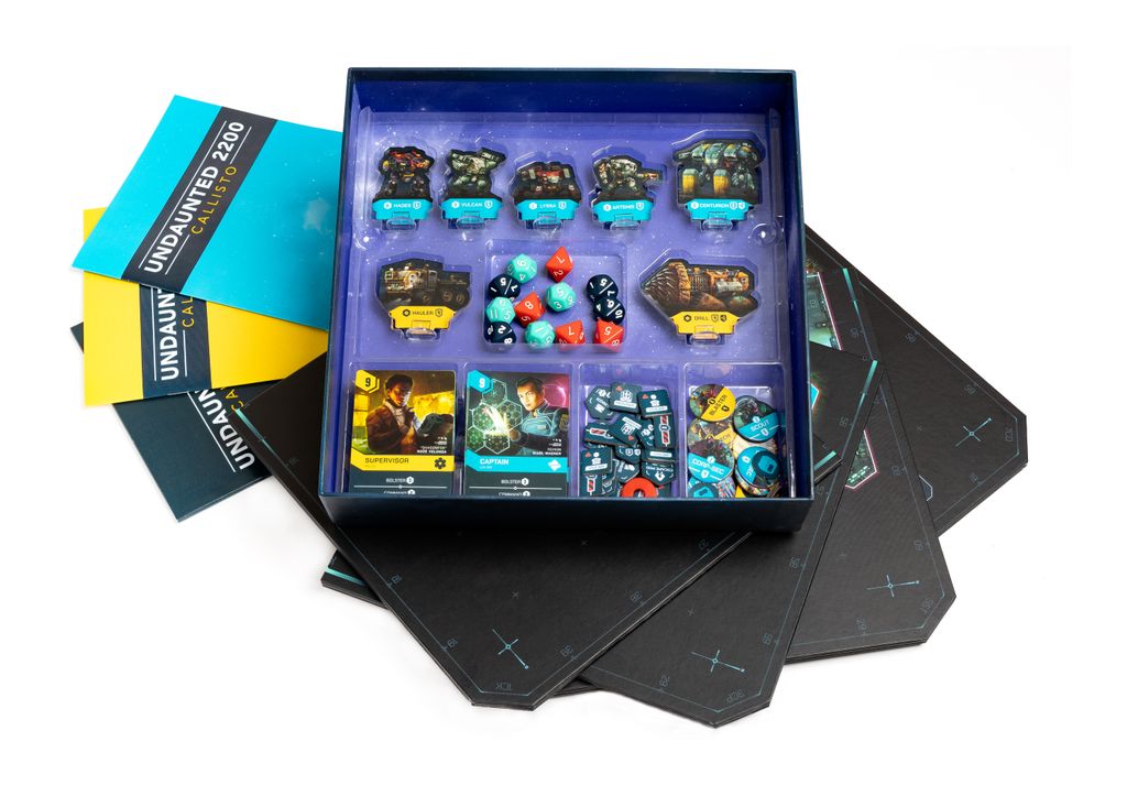 Undaunted 2200 Callisto organized box contents
