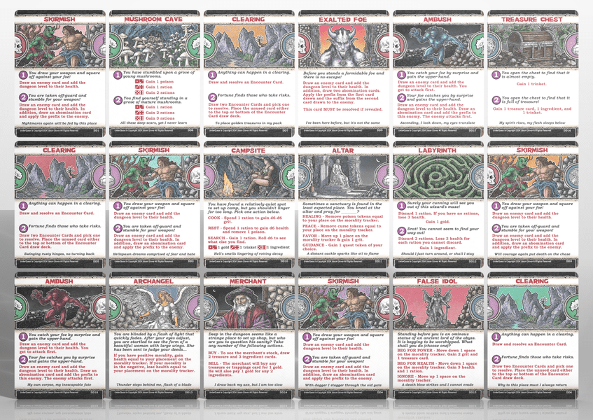 UnderQuest dungeon card deck