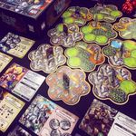 Unicornus Knights game setup on a table