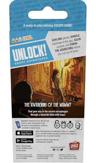 Unlock The Awakening of the Mummy English box back