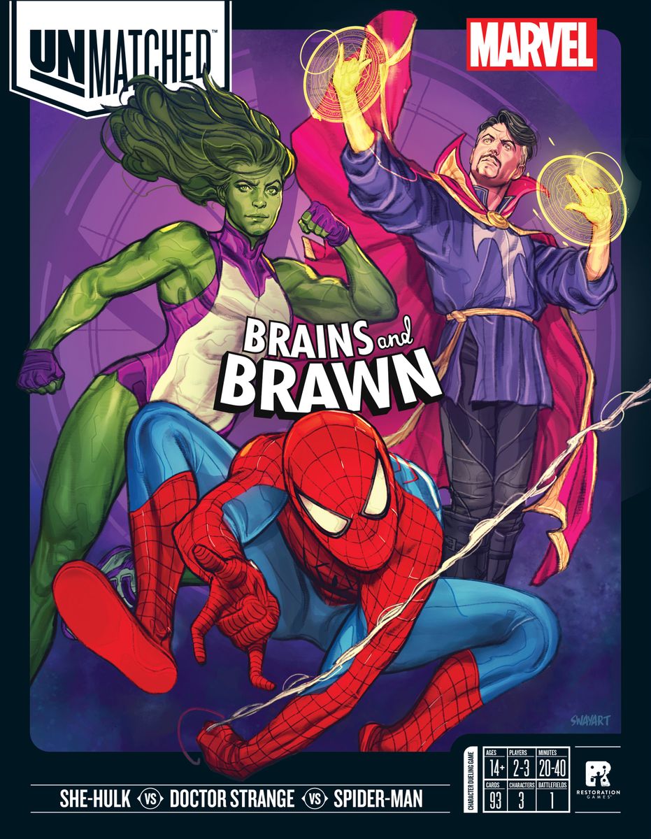 Unmatched: Brains and Brawn box art