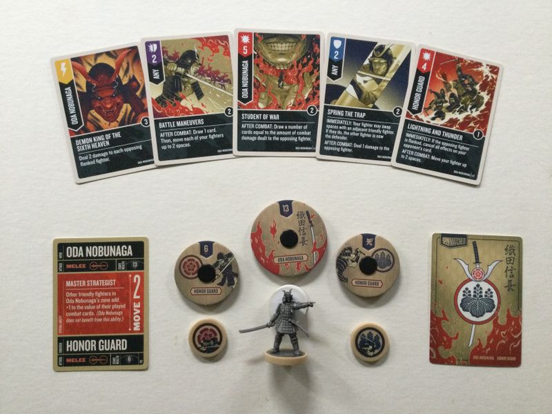 Oda Nobunaga fighter components and cards