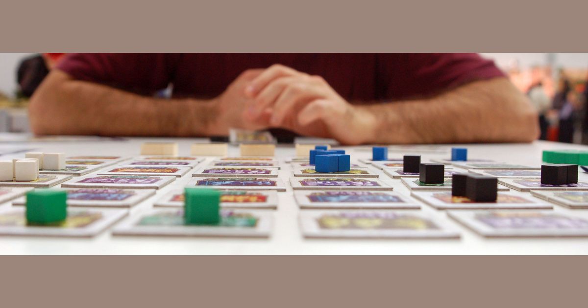 Ur board game tiles cubes and player components