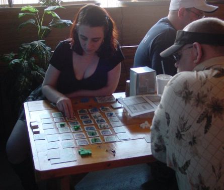Ur civilization board game in progress