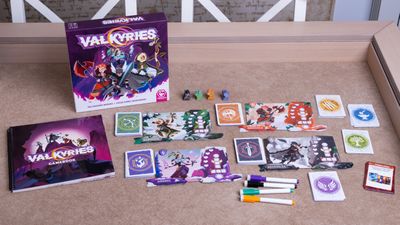 Valkyries game components and cards