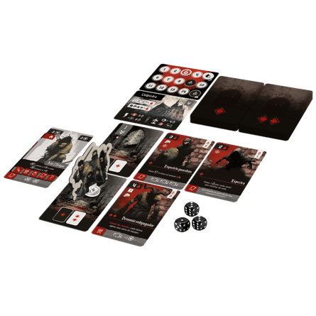 Valpiedra game setup with catacomb levels