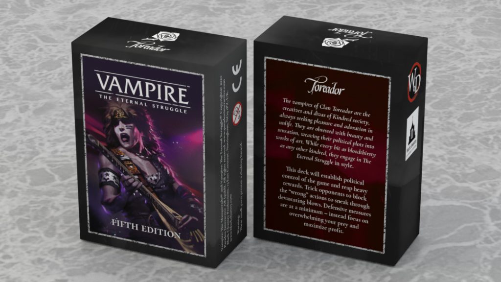 Toreador preconstructed deck tuck box