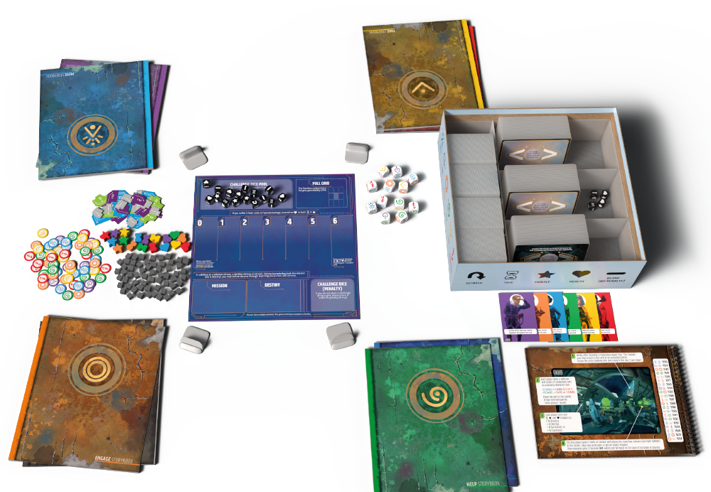 Vantage board game setup on a table