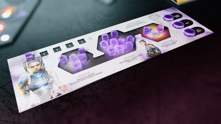Vestige dual layered player dashboard