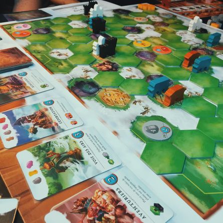Via Nebula four-player game in progress