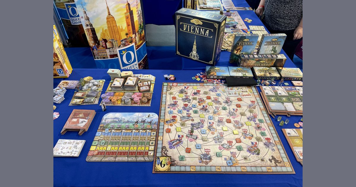 Vienna board game in progress