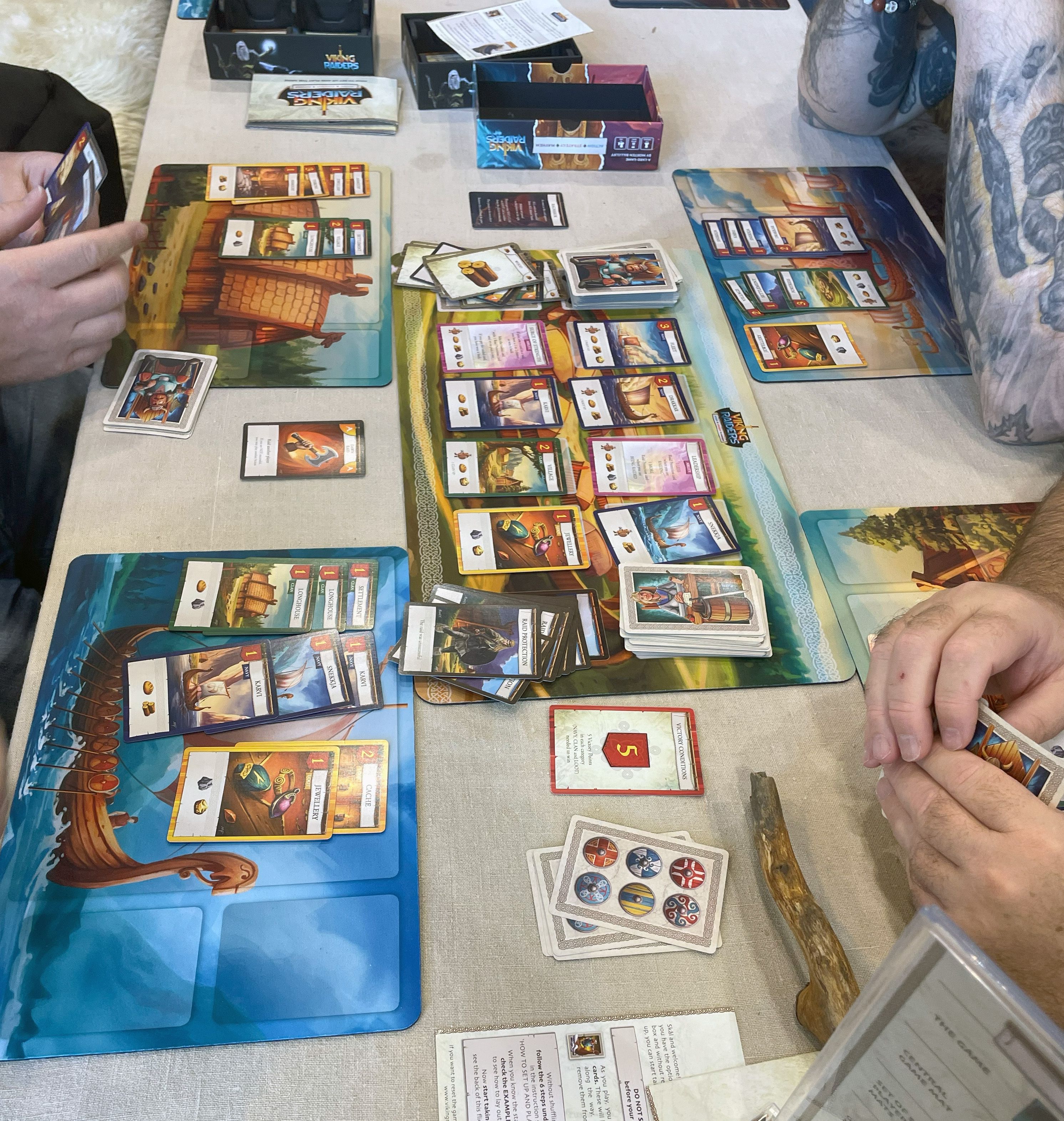 Viking Raiders cards in play