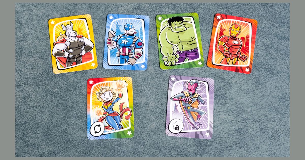 Virus Marvel hero cards
