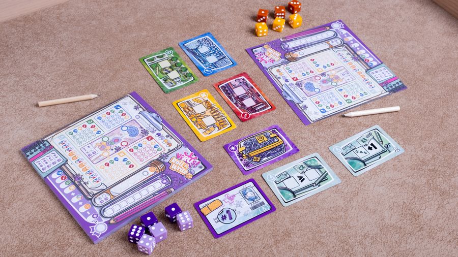 Virus Roll and Write dice cards and sheets