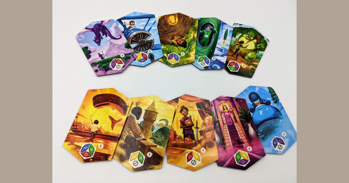 Vivid Memories board game in play