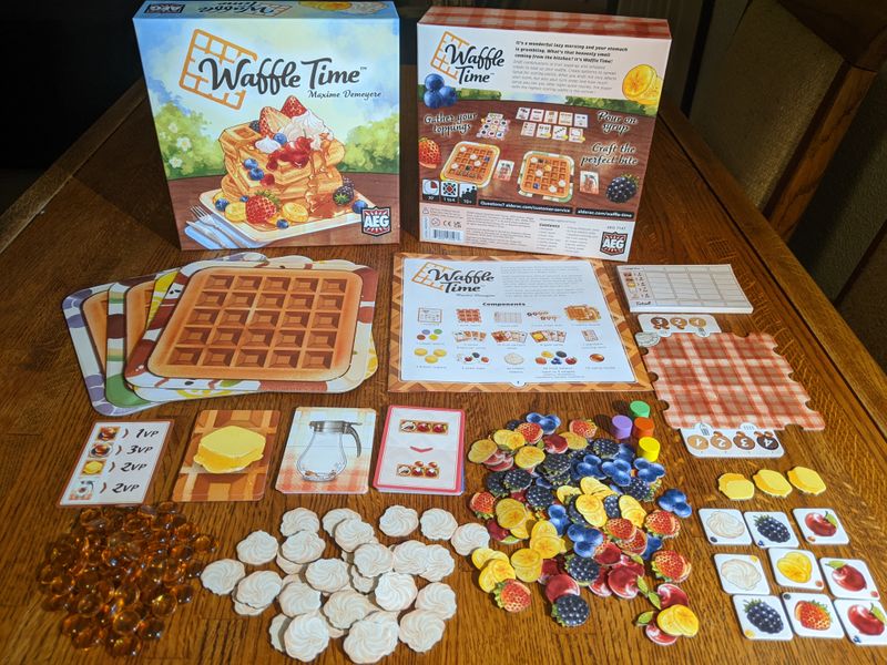 Waffle Time fruit and waffle components