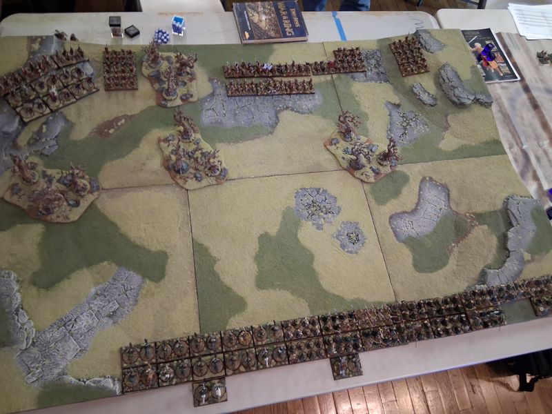 War of the Ring miniature formations in combat