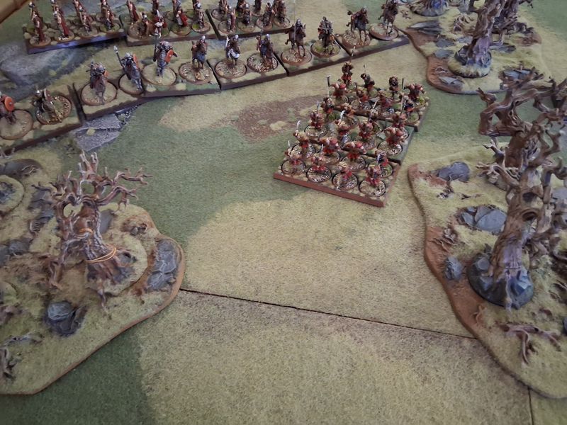 War of the Ring Games Workshop miniature battle setup