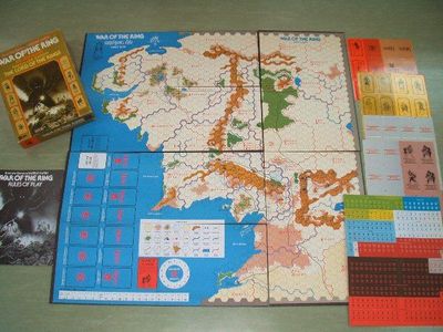 Strategic map from SPI War of the Ring 1977