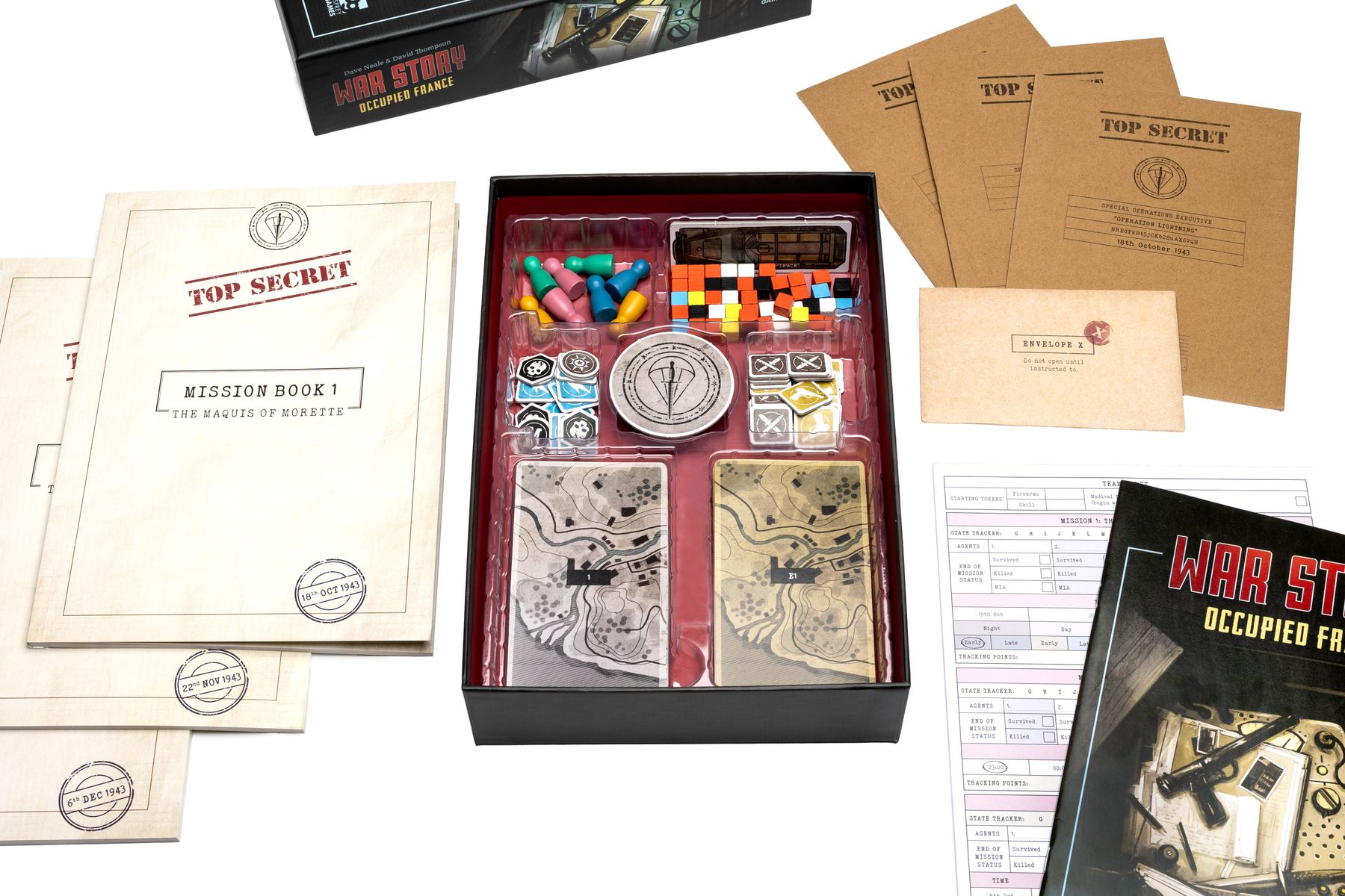 War Story Occupied France open box and insert