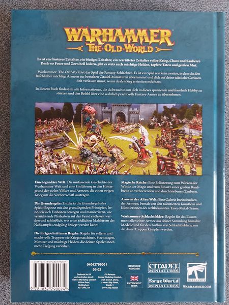 Warhammer The Old World publication detail