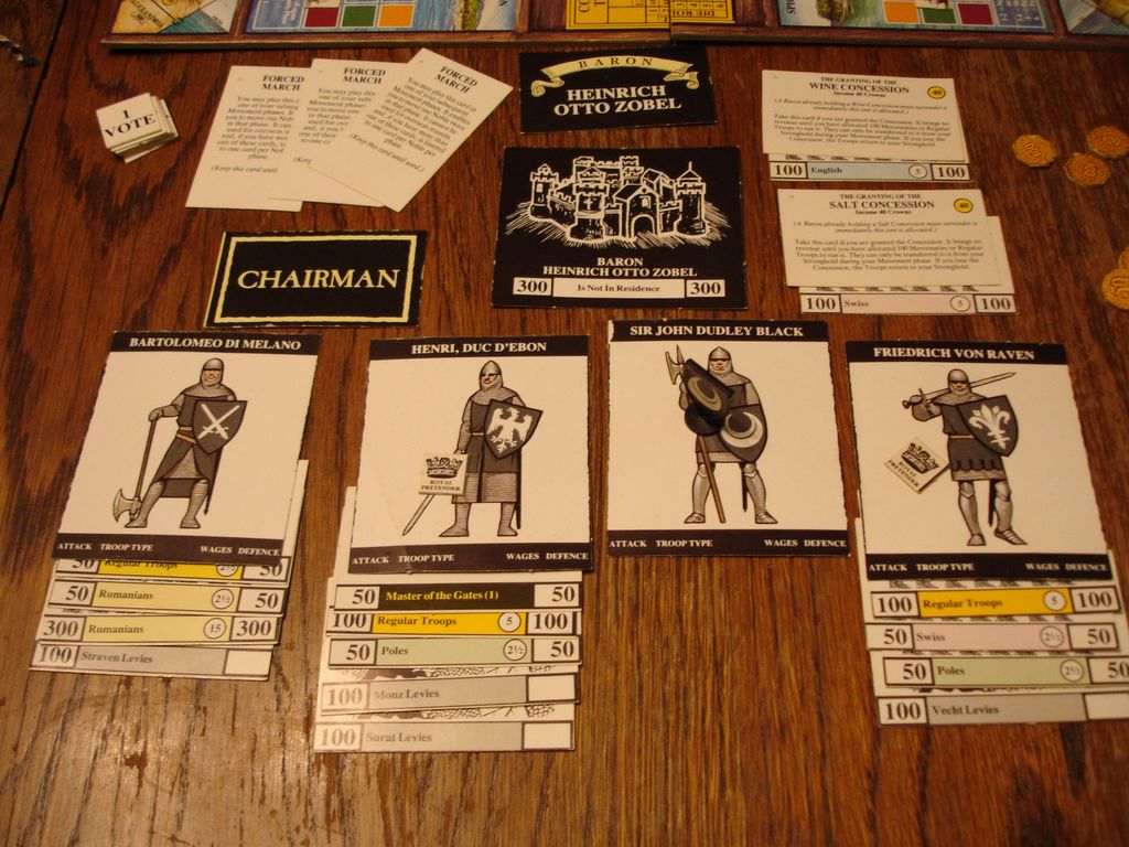 Warrior Knights faction layout and concessions