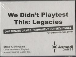 We Didn't Playtest This: Legacies box art