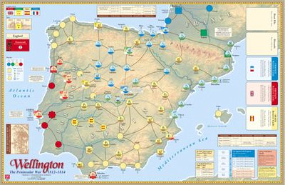 Wellington 1813 campaign setup on map