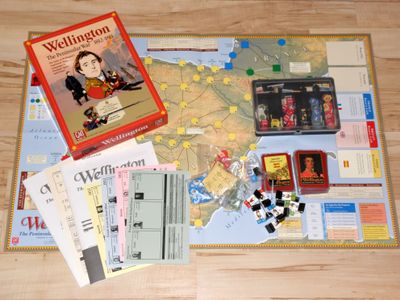 Wellington board game box contents