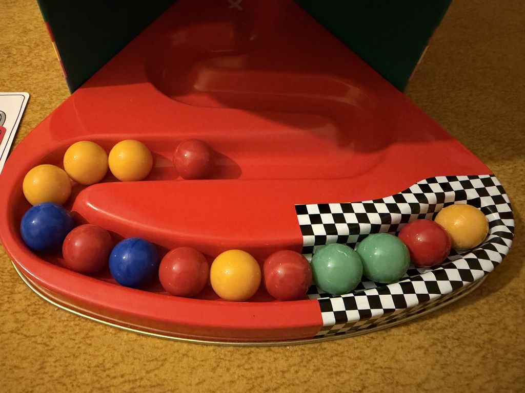 Whirly Derby marbles paddocks and race tokens