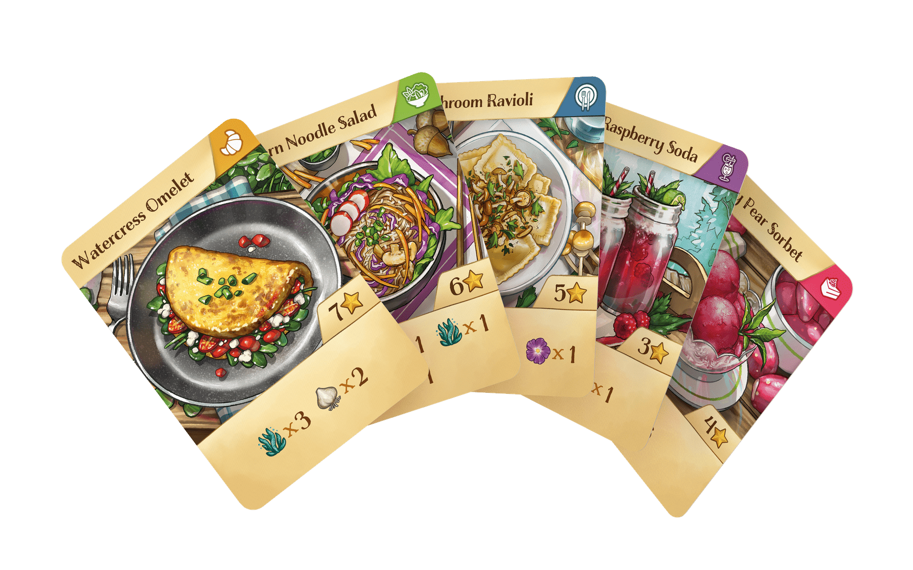 Recipe cards from Wild Gardens