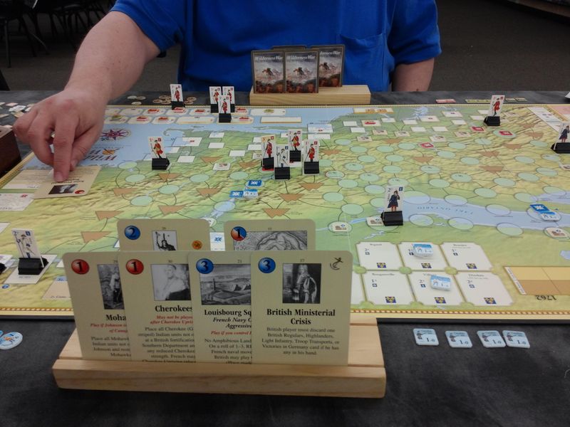 Wilderness War campaign game in progress on the map