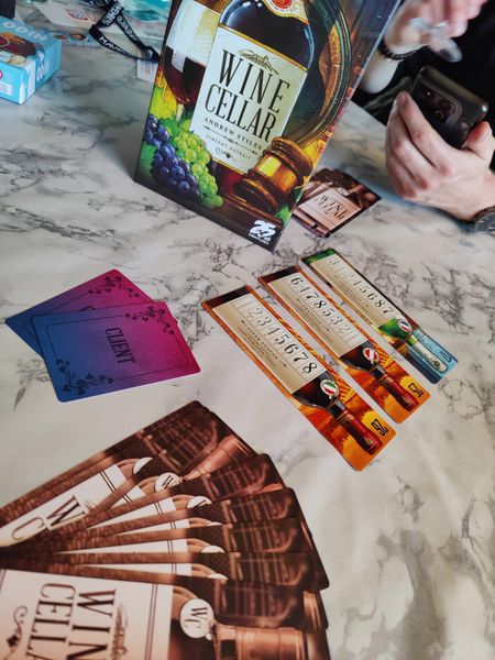 Illustrated Wine Cellar bottle and client cards
