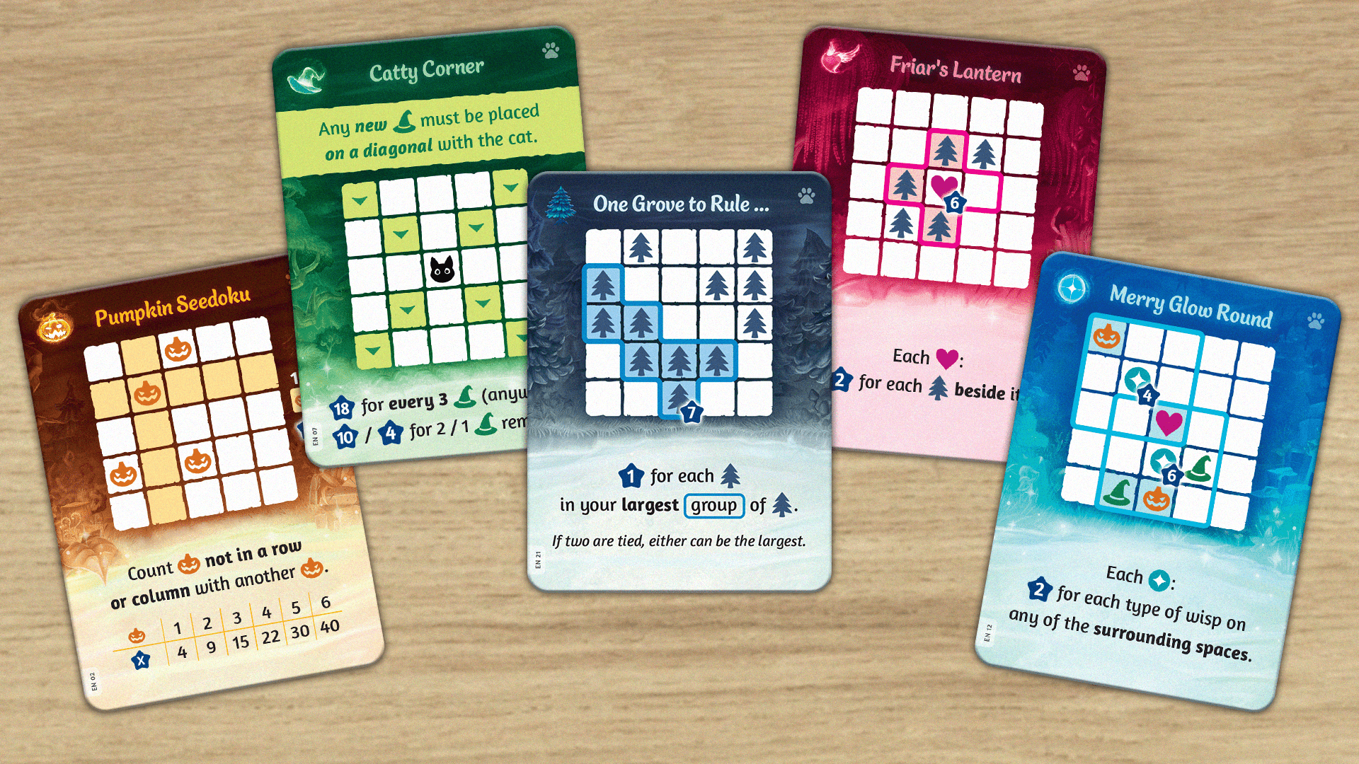 Wispwood scoring cards set