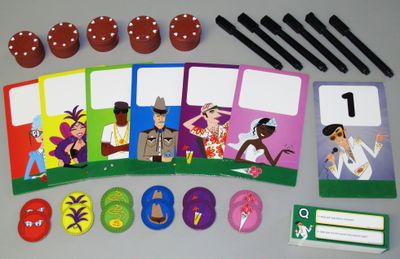 Wits and Wagers Party components