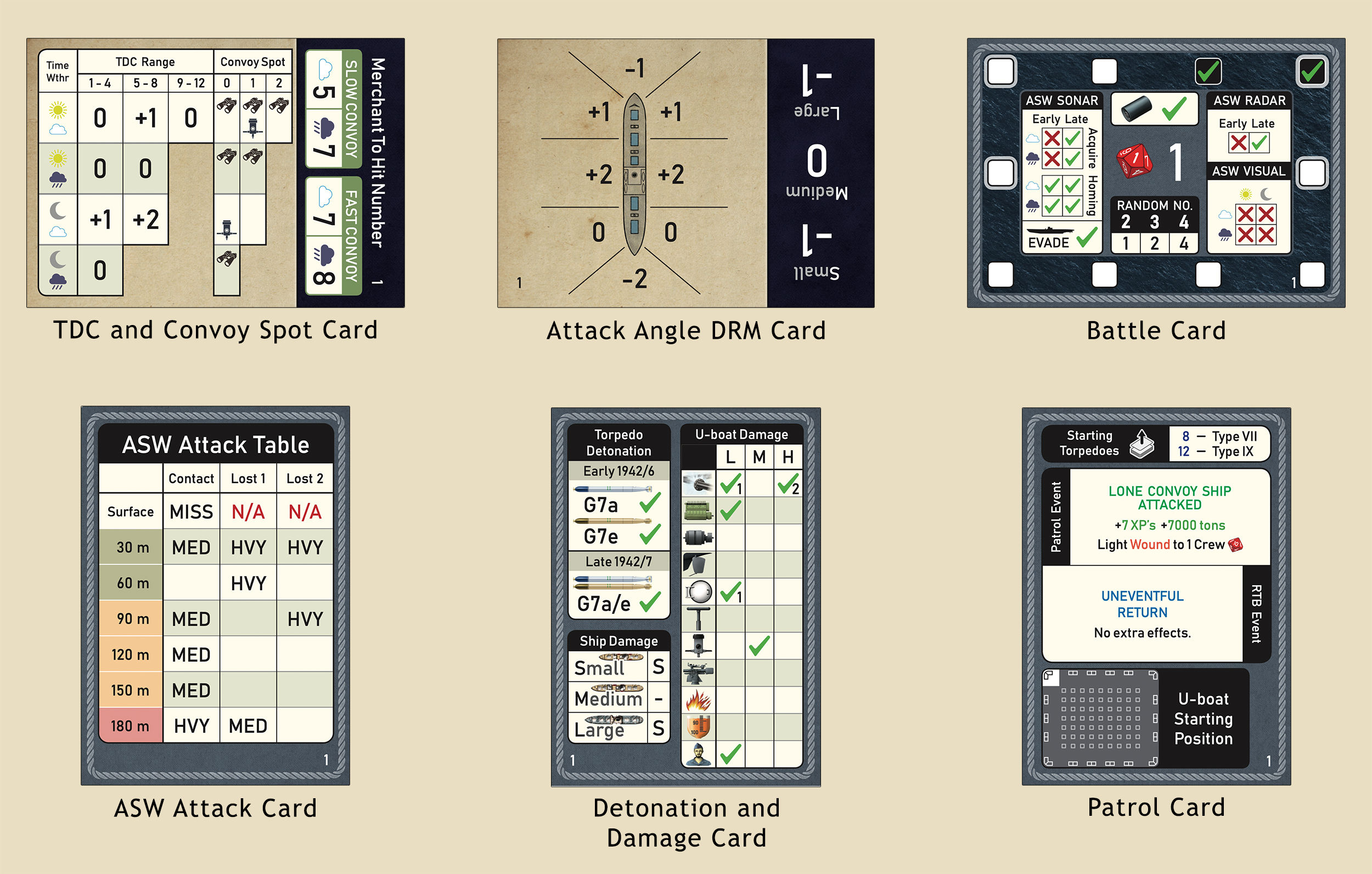 Wolfpack board game cards