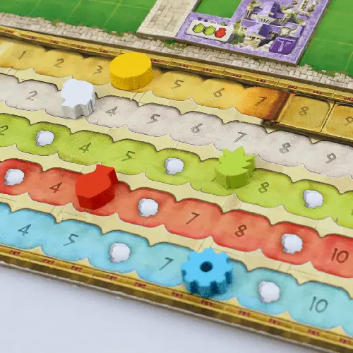 World Wonders components arranged for play
