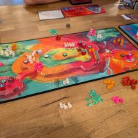 Wroth four-player table setup