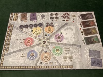 Alternate Yedo Deluxe game board and components