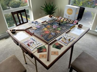 Yedo Deluxe Master Set set up for three players