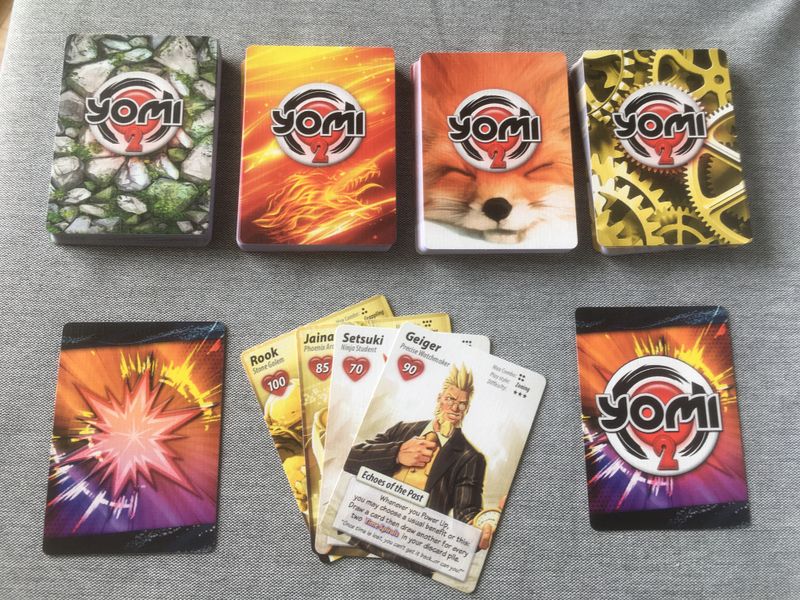 Yomi 2 cards and play area
