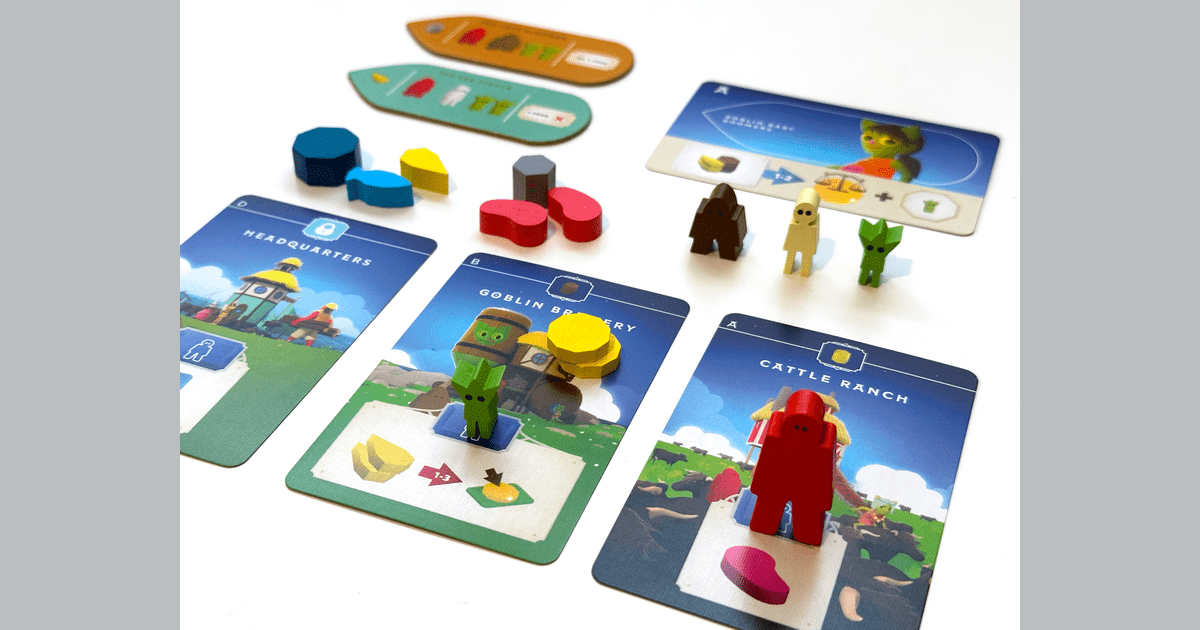 Yonder player tableau after several turns