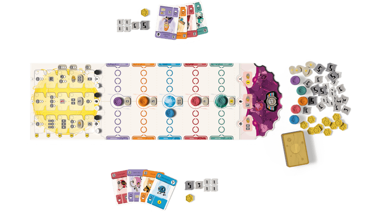 Zenith board and cards during play