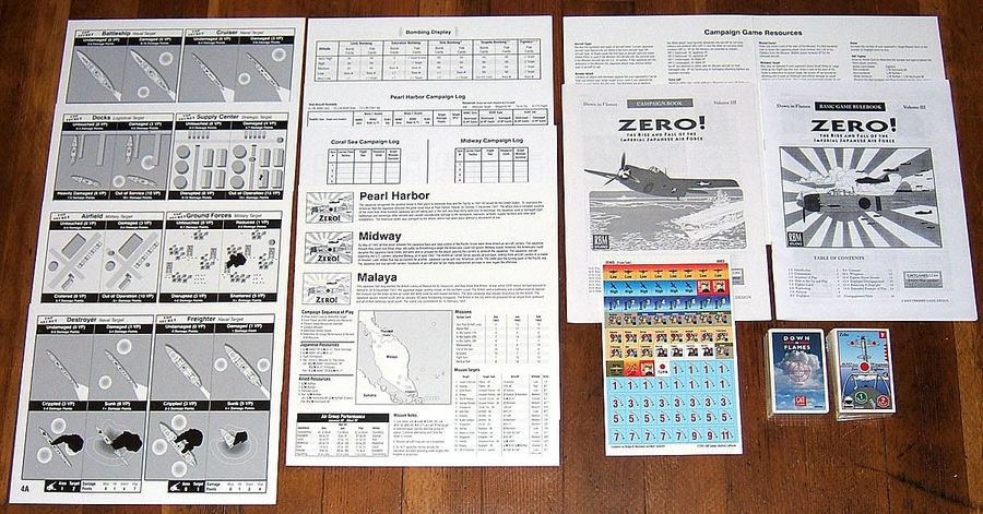 Zero board game complete components