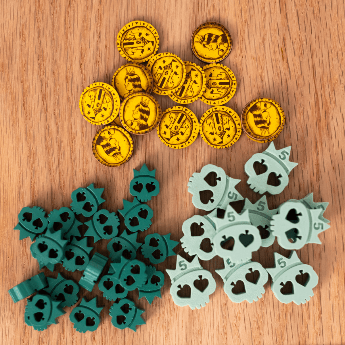 Zombie Princess deluxe cards tokens and components