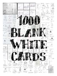 1000 Blank White Cards box art