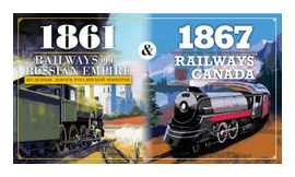1861: Railways Of The Russian Empire & 1867: Railways Of Canada box art