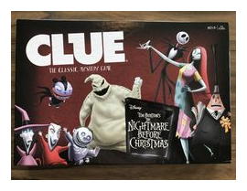Clue: Tim Burton's The Nightmare Before Christmas box art