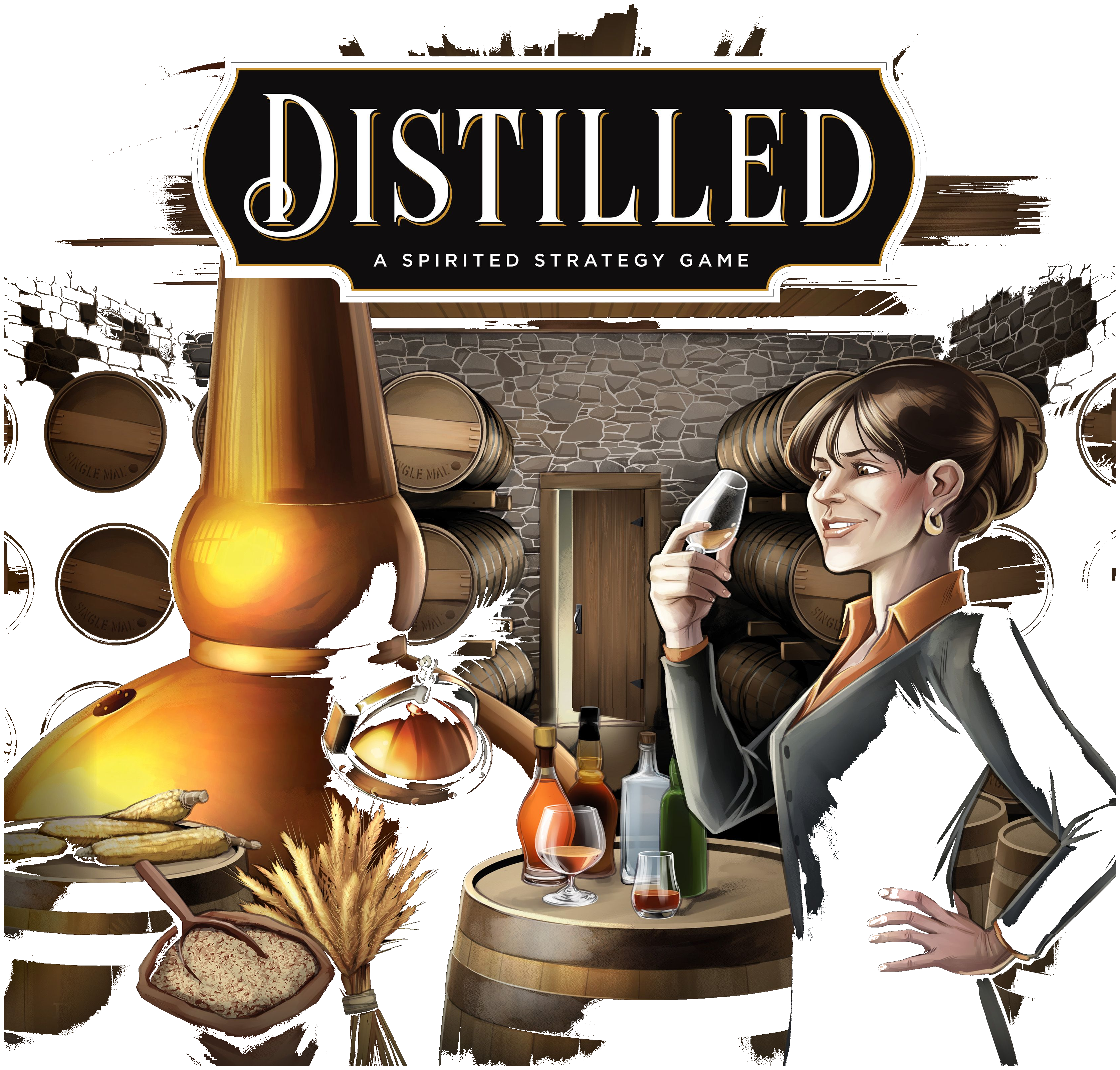 Distilled box art